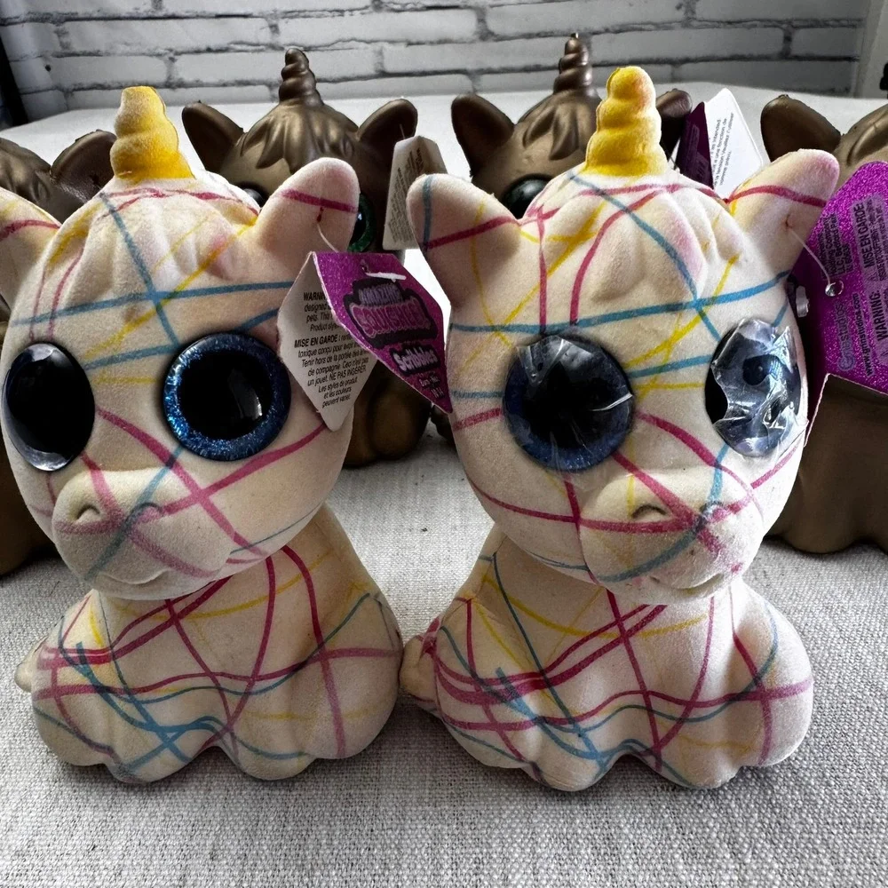 Grin Studios Amazing Squishee Unicorn Goldee Scribbles 6pc Lot/Set New with Tags